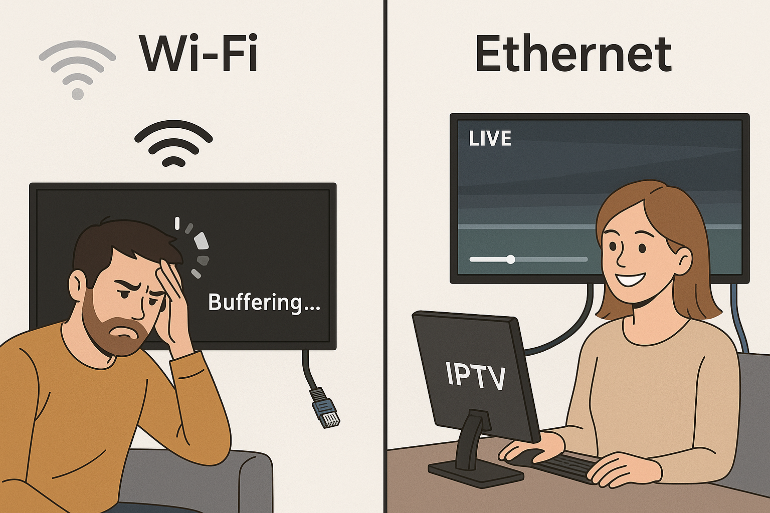 Wi‑Fi vs. Ethernet 